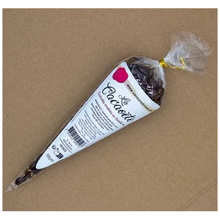 LA CACAOETE - Cacahuètes grillées enrobées chocolat noir