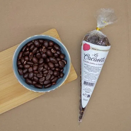 LA CACAOETE - Cacahuètes grillées enrobées chocolat noir