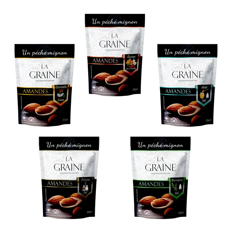 Pack Découverte Amandes aux Saveurs Exquises - 5 Sachets