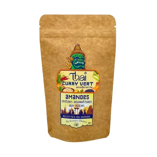 Amandes Grillées Curry Vert