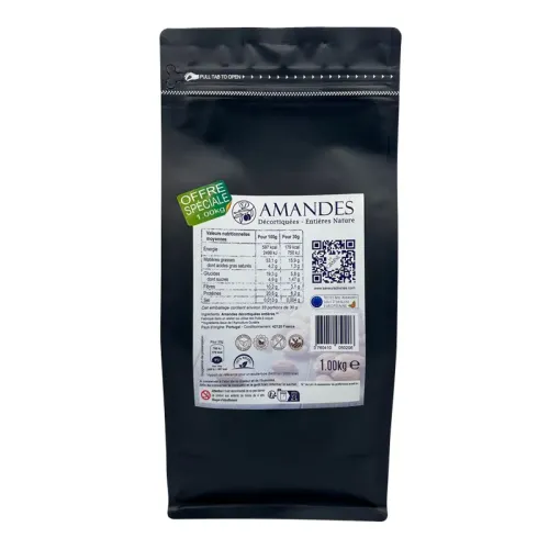 Amandes Entières Natures 1kg