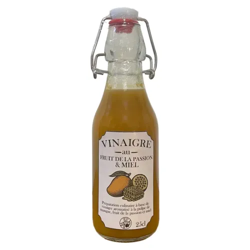 Vinaigre à la pulpe de mangue et fruit de la passion