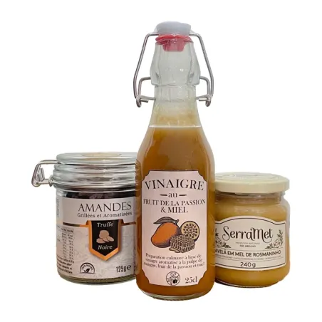 Panier Mixte Amandes, Vinaigre & Miel à tartiner