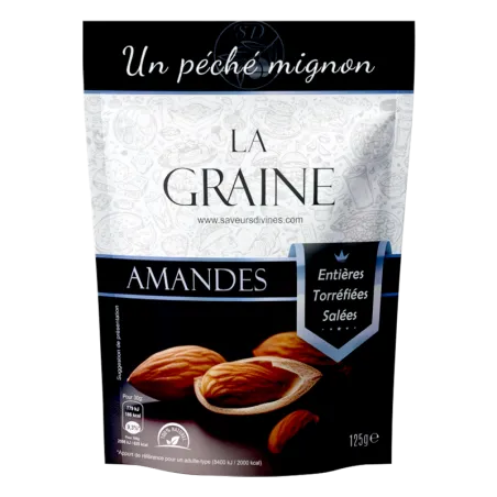 Amandes Décortiquées Entières Torréfiées Salées