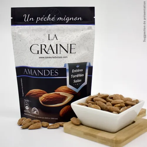 Amandes Décortiquées Entières Torréfiées Salées