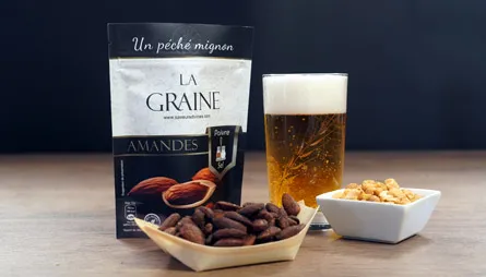 Les graines en apéritif c'est bon et c'est bon!
